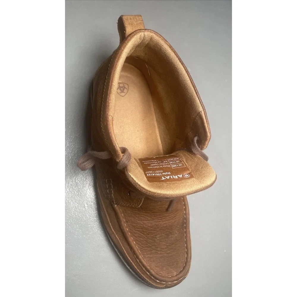 ARIAT LOOKOUT Distressed Leather Moc‎ Toe Chukka Boots Men's US 12 EE